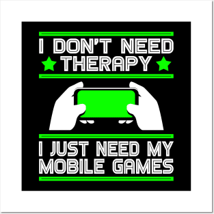 Mobile Games Lover, Funny Gaming Gamer Gift Idea Posters and Art